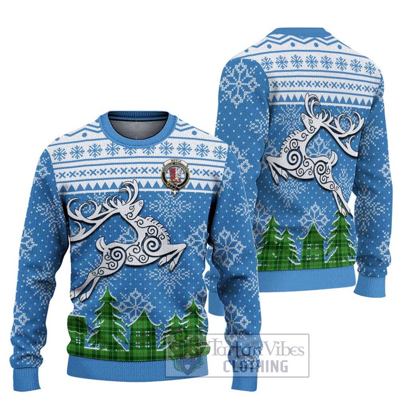 Boyle Clan Christmas Ugly Sweater Celtic Reindeer Style