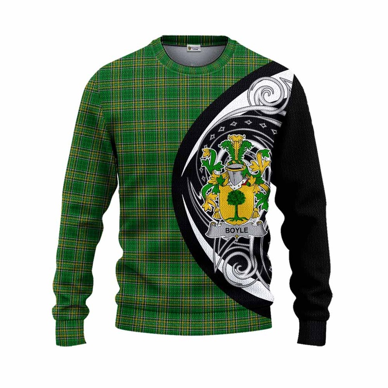 Boyle Irish Clan Knitted Sweater Celtic Circle Style