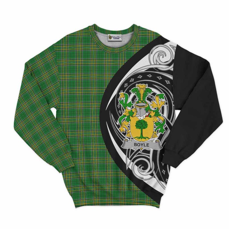 Boyle Irish Clan Sweatshirt Celtic Circle Style