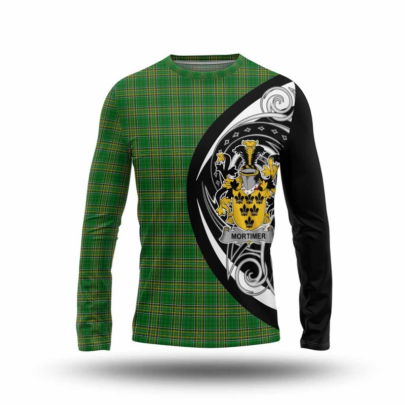 Mortimer Irish Clan Long Sleeve T-Shirt Celtic Circle Style