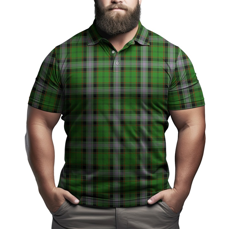 Moss Tartan Mens Polo Shirt