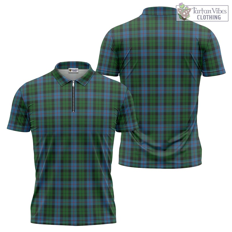 Morrison Society Tartan Zipper Polo Shirt