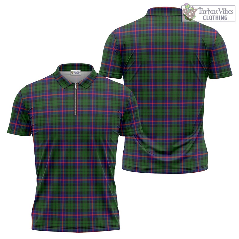 Morrison Modern Tartan Zipper Polo Shirt
