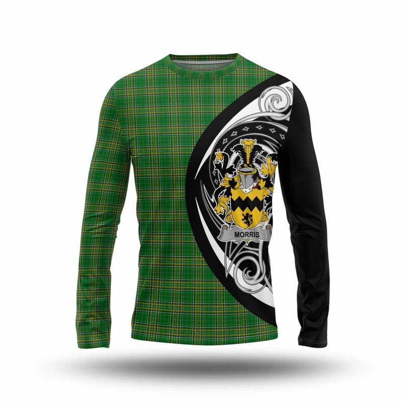 Morris Irish Clan Long Sleeve T-Shirt Celtic Circle Style