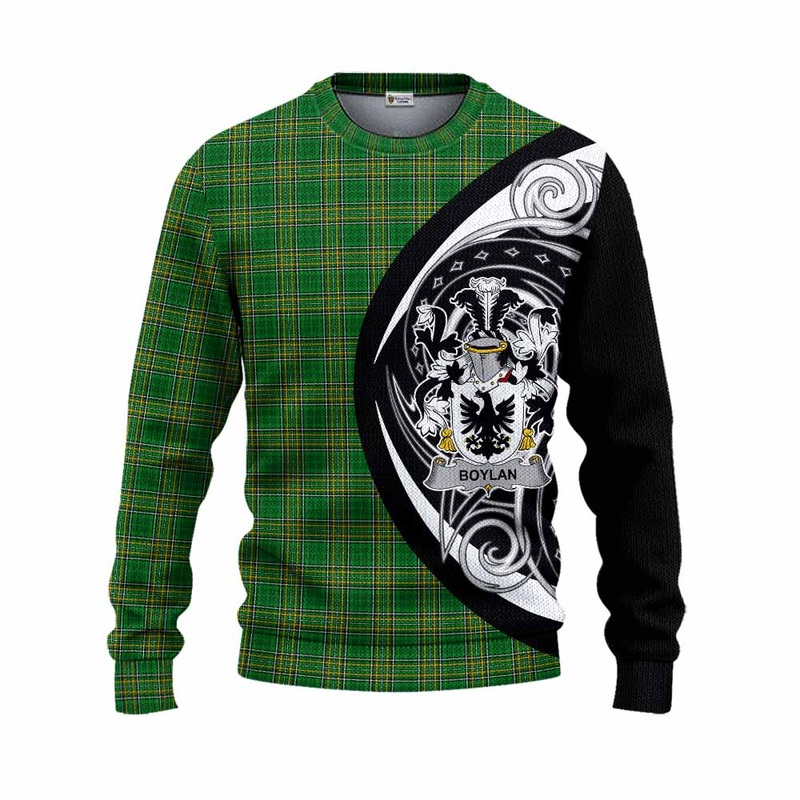 Boylan Irish Clan Knitted Sweater Celtic Circle Style