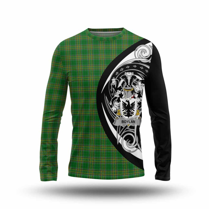 Boylan Irish Clan Long Sleeve T-Shirt Celtic Circle Style
