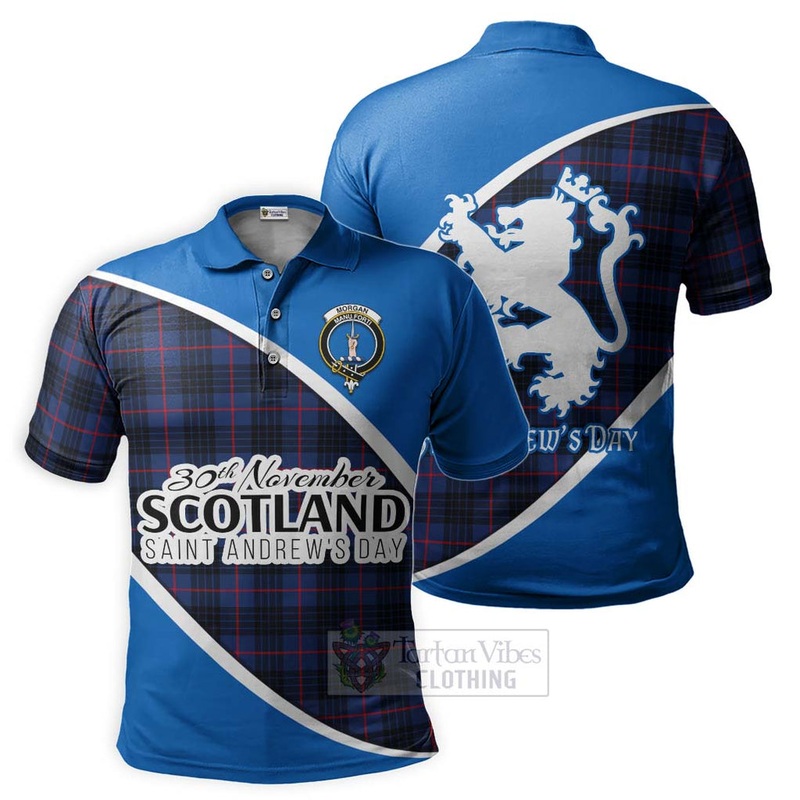 Morgan Family Crest Tartan Polo Shirt Celebrate Saint Andrew's Day in Style