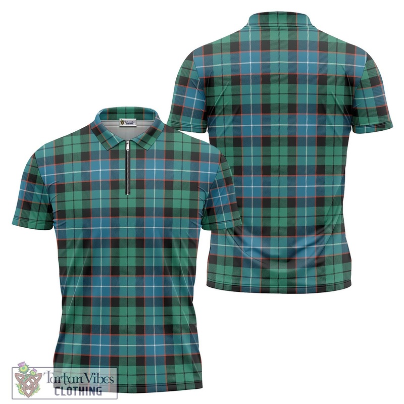 Mitchell Ancient Tartan Zipper Polo Shirt