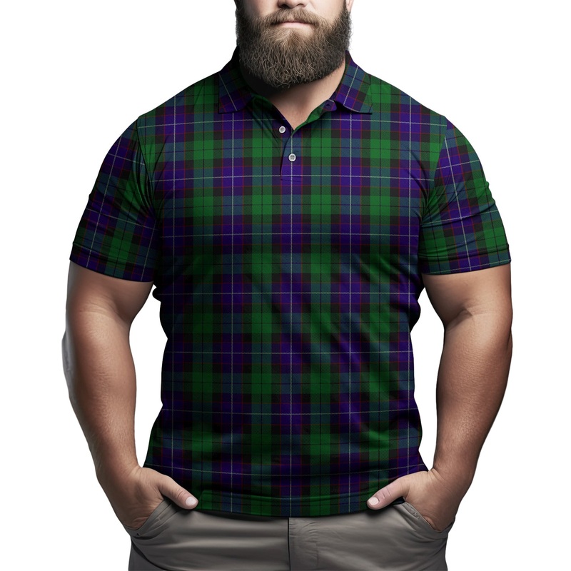Mitchell Tartan Mens Polo Shirt