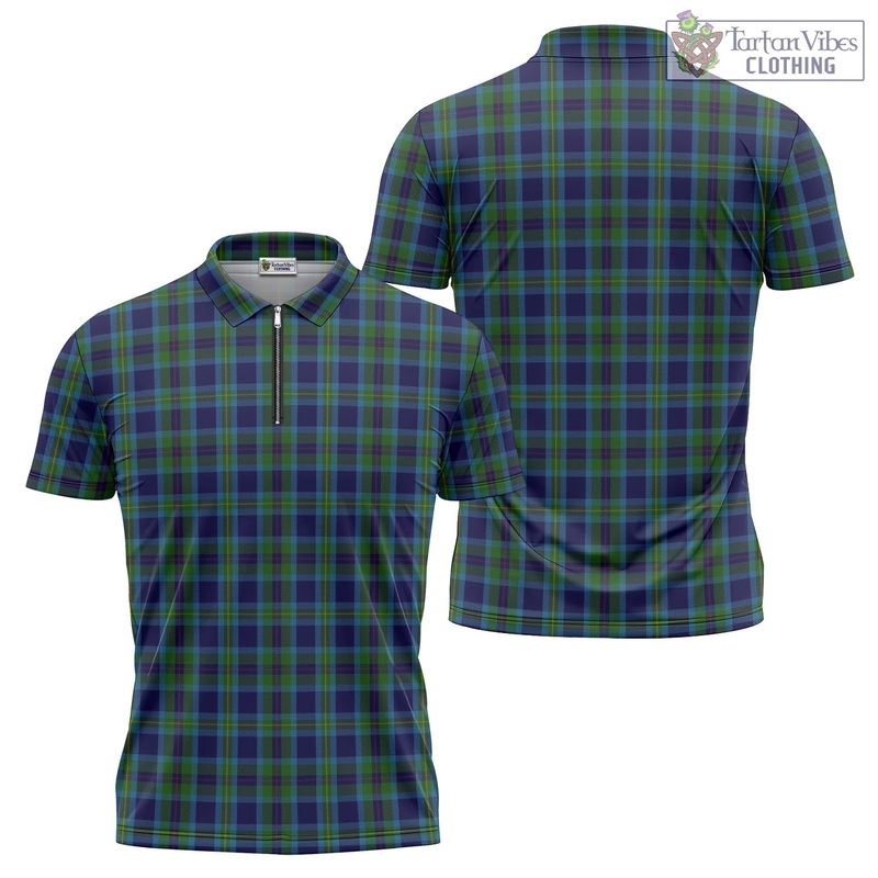 Miller Tartan Zipper Polo Shirt