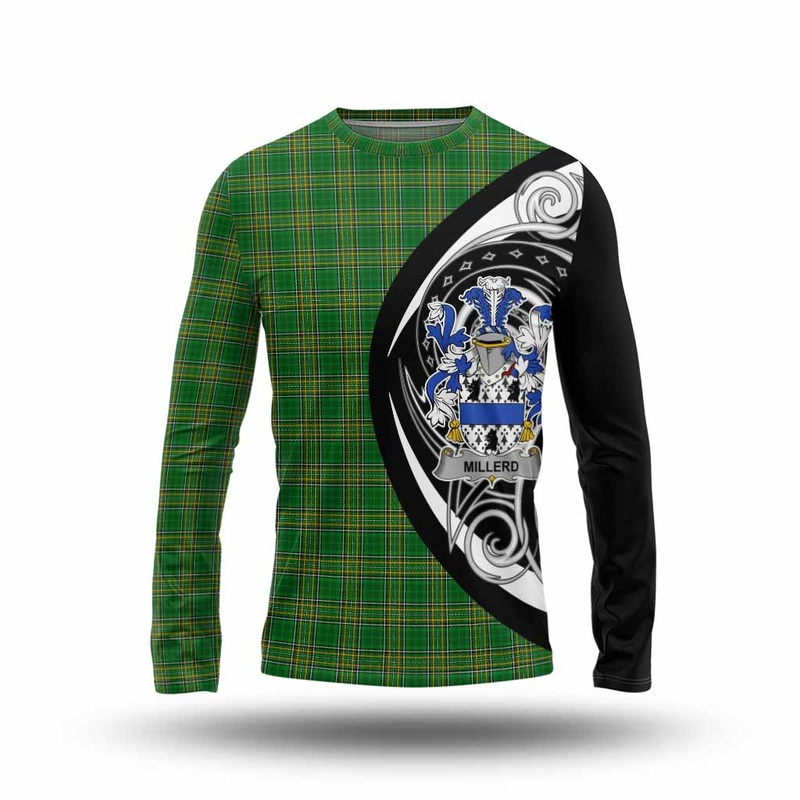 Millerd Irish Clan Long Sleeve T-Shirt Celtic Circle Style