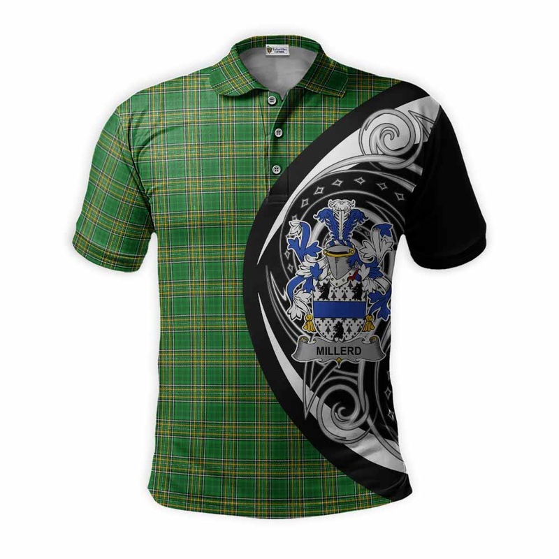 Millerd Irish Clan Polo Shirt Celtic Circle Style