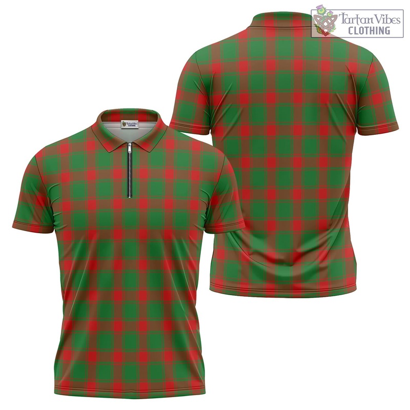 Middleton Modern Tartan Zipper Polo Shirt