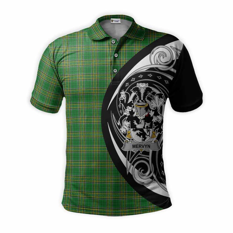 Mervyn Irish Clan Polo Shirt Celtic Circle Style