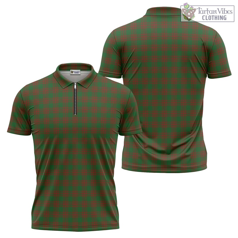Menzies Tartan Zipper Polo Shirt