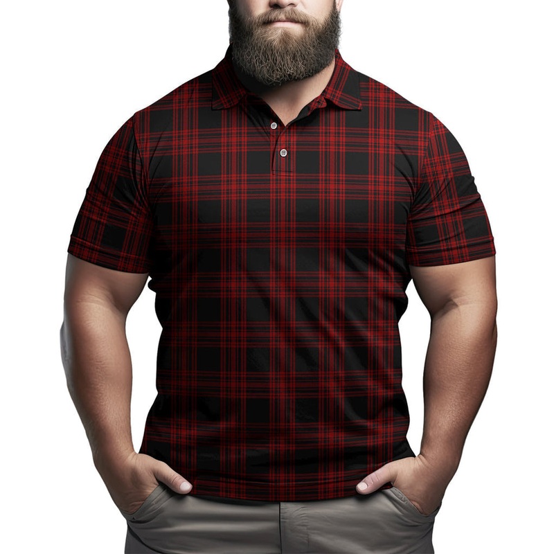 Menzies Hunting Tartan Mens Polo Shirt