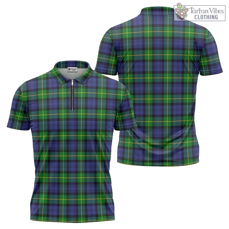 Meldrum Tartan Zipper Polo Shirt