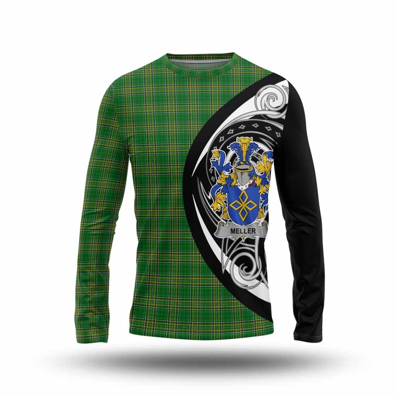 Meller Irish Clan Long Sleeve T-Shirt Celtic Circle Style