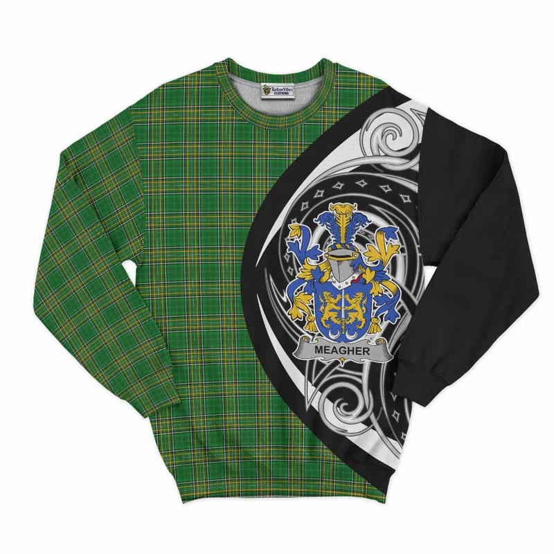 Meagher Irish Clan Sweatshirt Celtic Circle Style