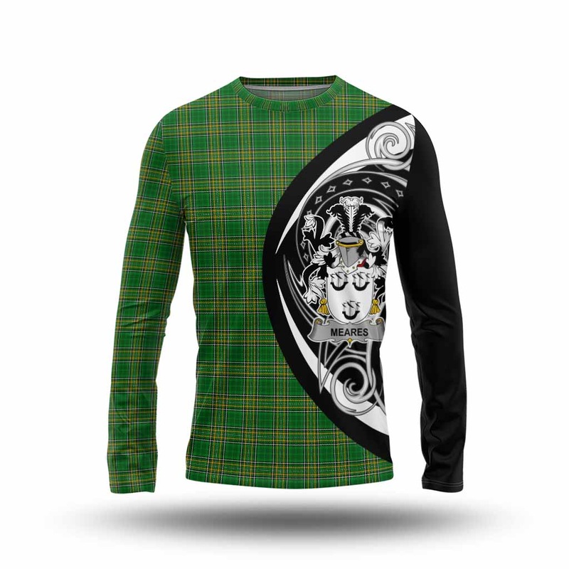 Meares Irish Clan Long Sleeve T-Shirt Celtic Circle Style
