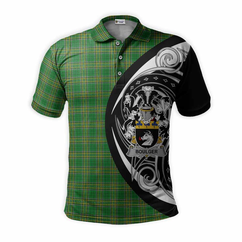 Boulger Irish Clan Polo Shirt Celtic Circle Style