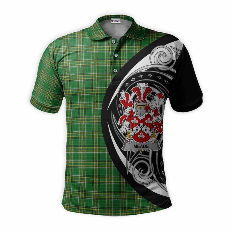 Meade Irish Clan Polo Shirt Celtic Circle Style