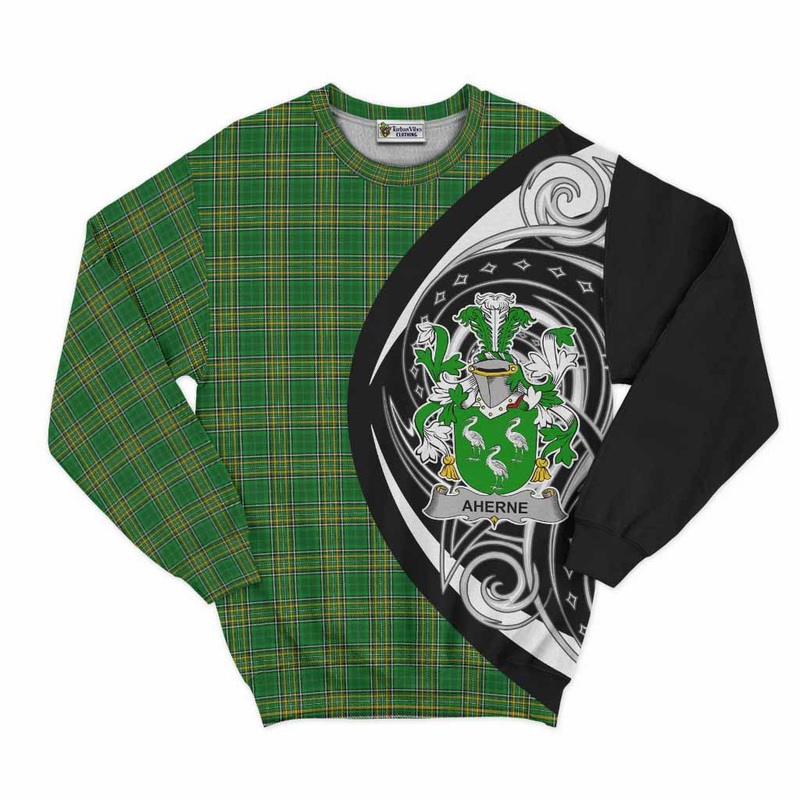Aherne Irish Clan Sweatshirt Celtic Circle Style