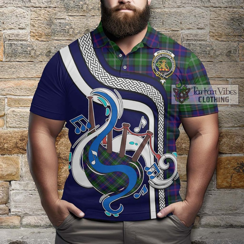 McThomas Modern Tartan Polo Shirt with Epic Bagpipe Style