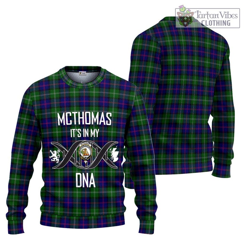 McThomas Modern Tartan Ugly Sweater with Family Crest DNA In Me Style