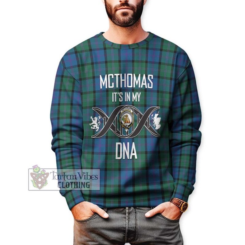 McThomas Tartan Sweatshirt with Family Crest DNA In Me Style