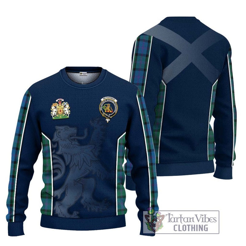 McThomas Tartan Ugly Sweater with Family Crest and Lion Rampant Vibes Sport Style