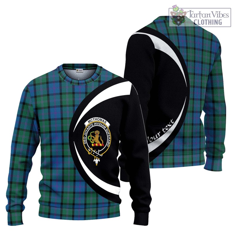 McThomas Tartan Ugly Sweater with Family Crest Circle Style