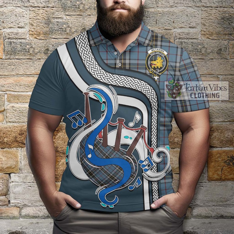 McTavish Dress Tartan Polo Shirt with Epic Bagpipe Style