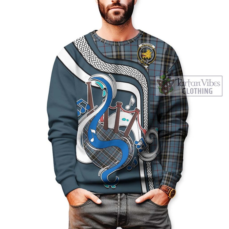 McTavish Dress Tartan Sweatshirt with Epic Bagpipe Style