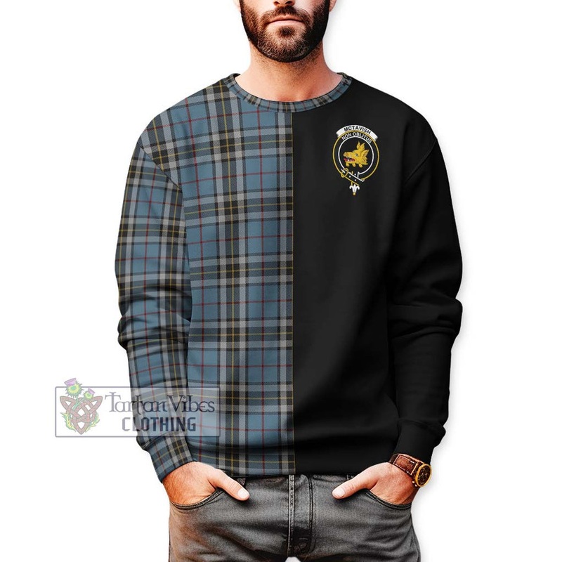 McTavish Dress Tartan Sweatshirt with Family Crest and Half Of Me Style