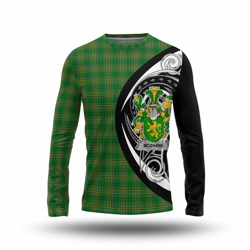 McShane Irish Clan Long Sleeve T-Shirt Celtic Circle Style