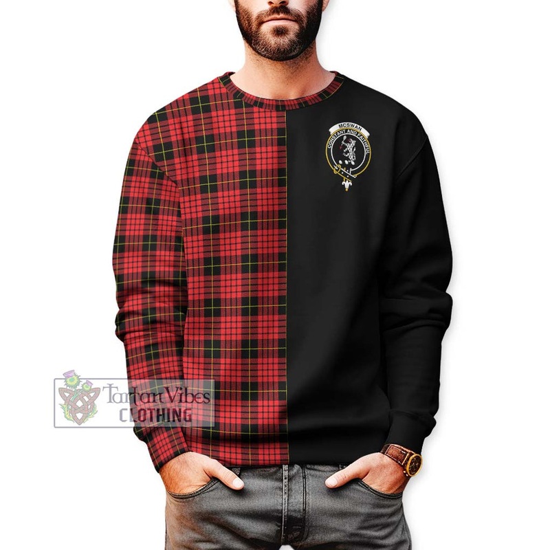 McSwan Modern Tartan Sweatshirt with Family Crest and Half Of Me Style