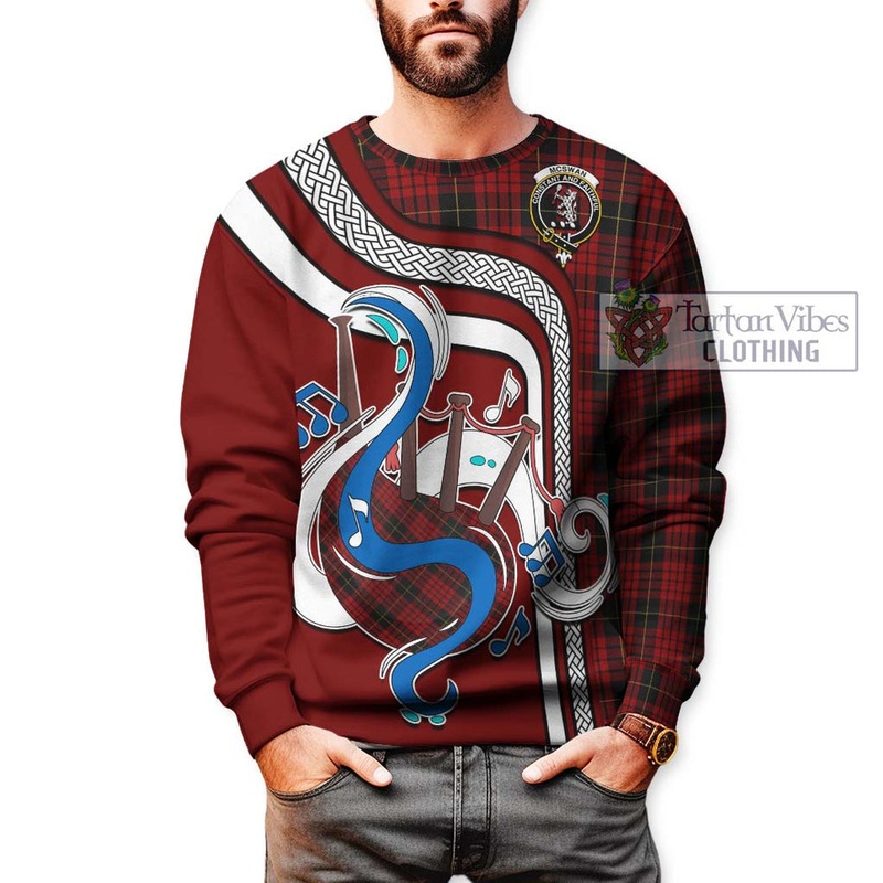 McSwan Tartan Sweatshirt with Epic Bagpipe Style