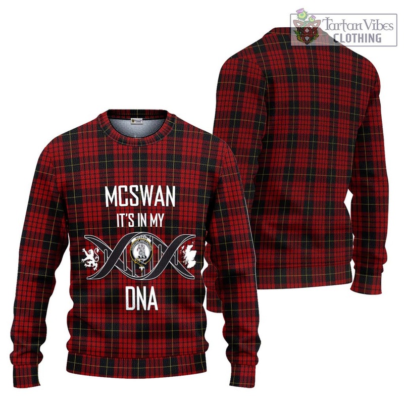 McSwan Tartan Ugly Sweater with Family Crest DNA In Me Style