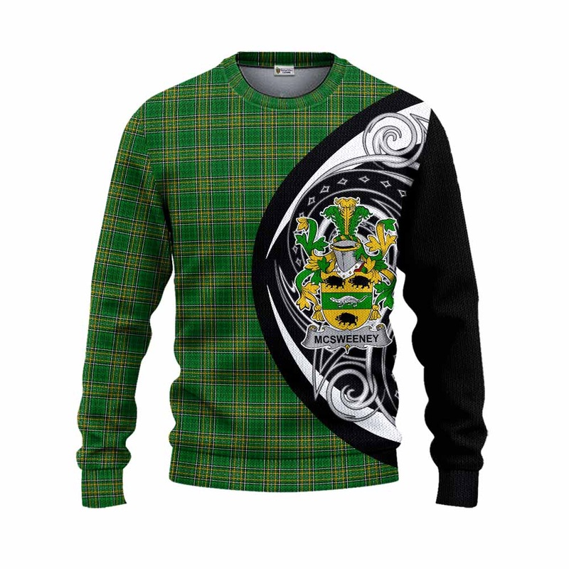 McSweeney Irish Clan Knitted Sweater Celtic Circle Style