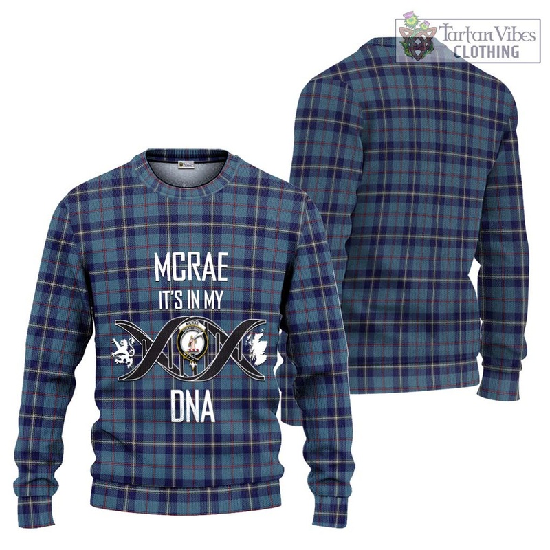 McRae of America Tartan Ugly Sweater with Family Crest DNA In Me Style