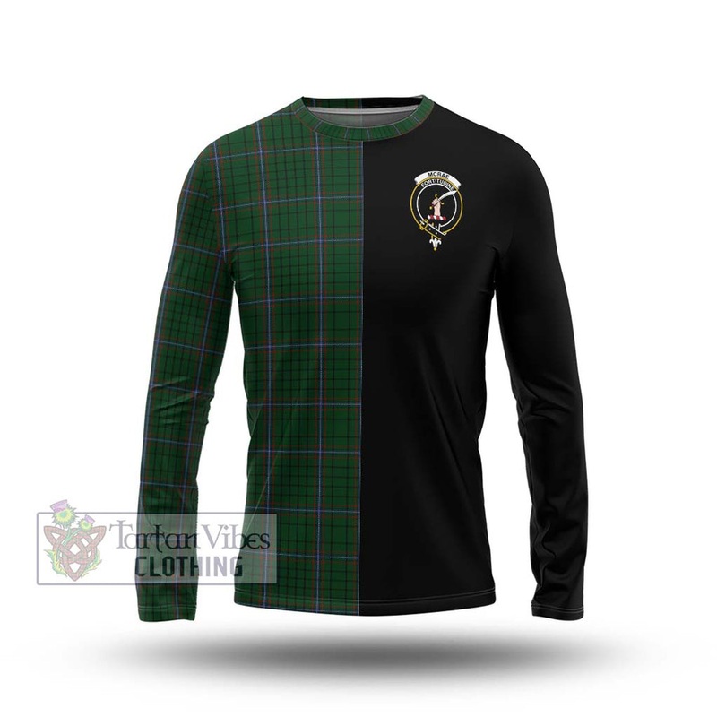 McRae Tartan Long Sleeve T-Shirt with Family Crest and Half Of Me Style