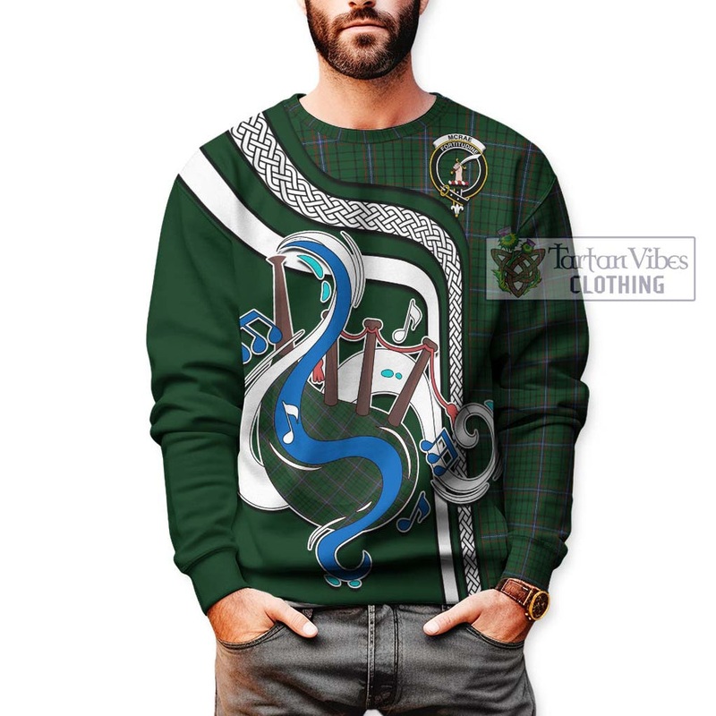 McRae Tartan Sweatshirt with Epic Bagpipe Style