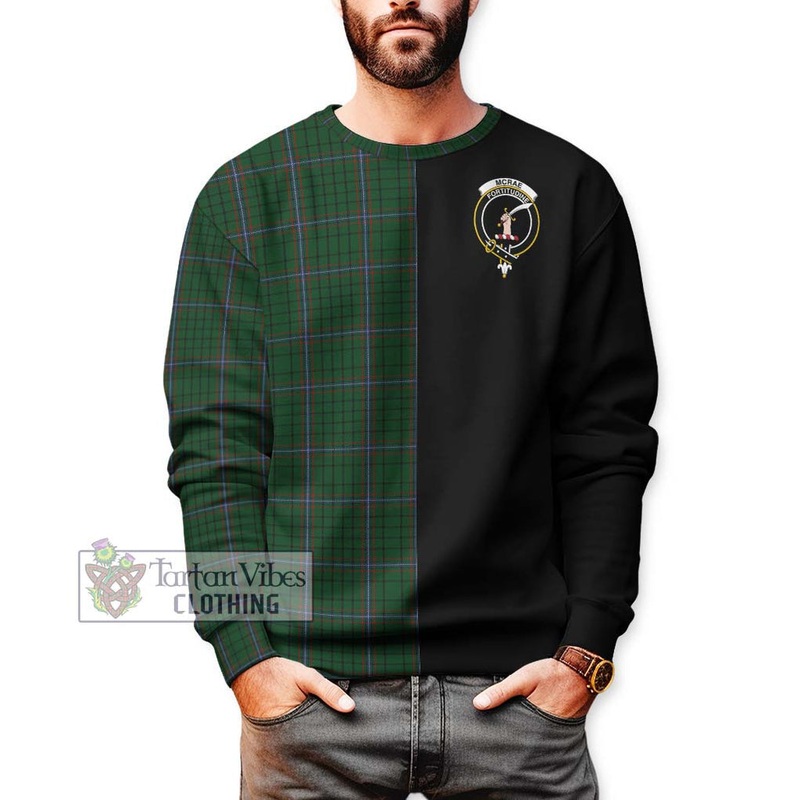 McRae Tartan Sweatshirt with Family Crest and Half Of Me Style