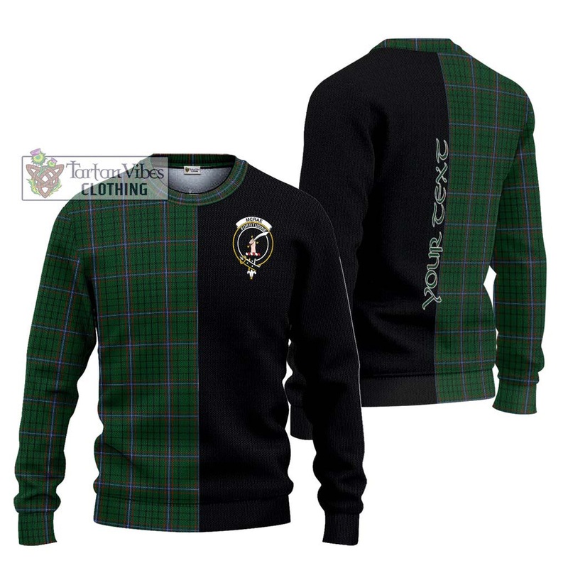 McRae Tartan Ugly Sweater with Family Crest and Half Of Me Style