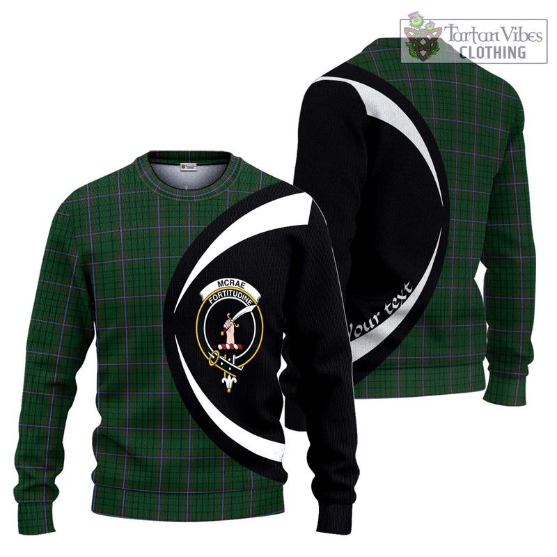 McRae Tartan Ugly Sweater with Family Crest Circle Style