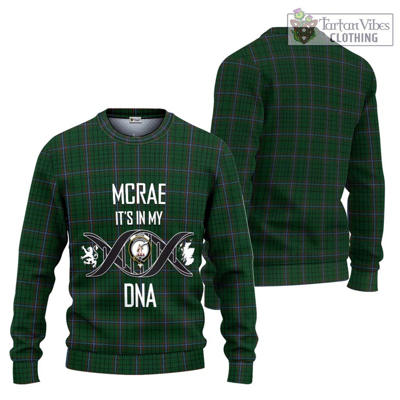McRae Tartan Ugly Sweater with Family Crest DNA In Me Style