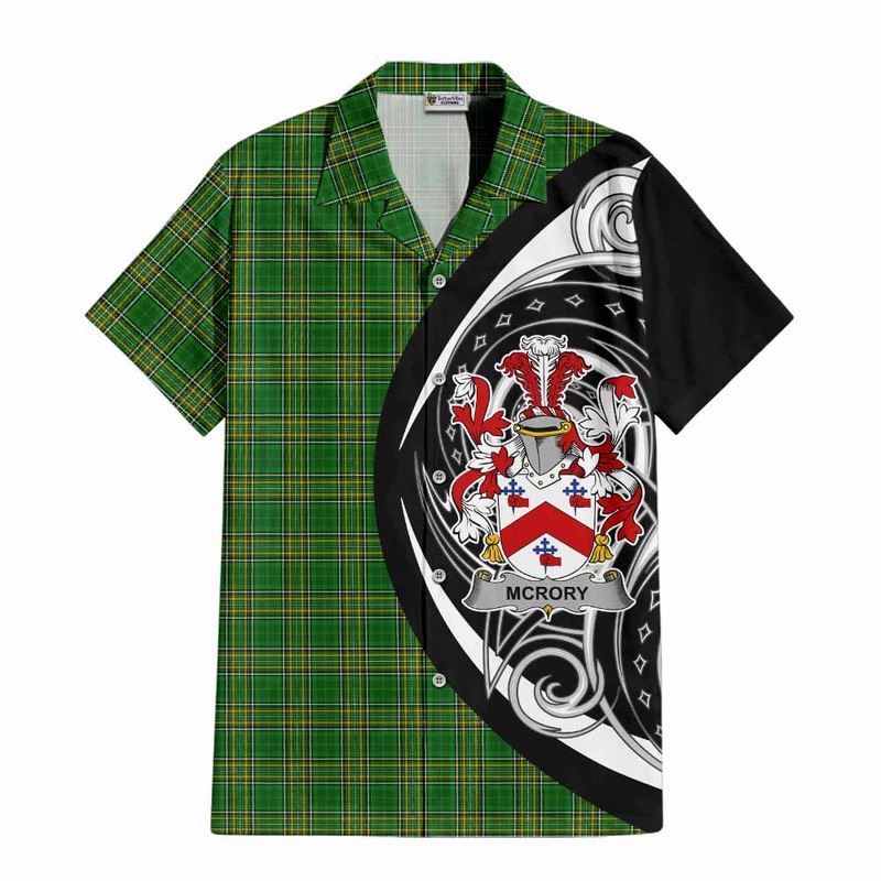 McRory Irish Clan Short Sleeve Button Shirt Celtic Circle Style