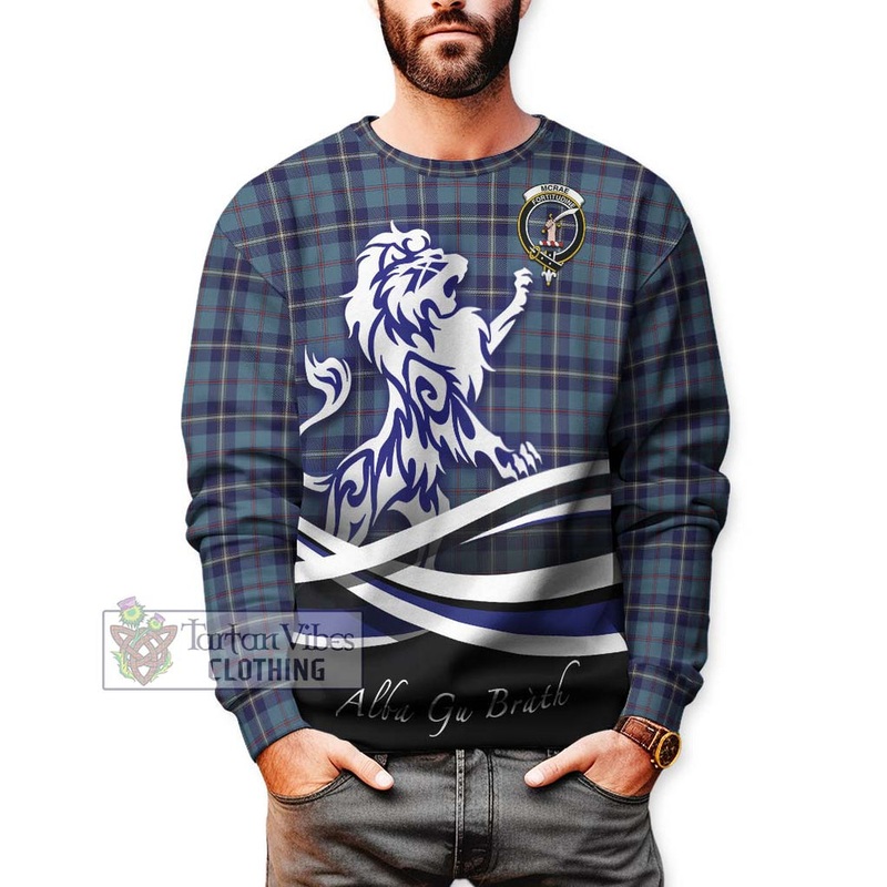 McRae of America Tartan Sweatshirt with Alba Gu Brath Regal Lion Emblem
