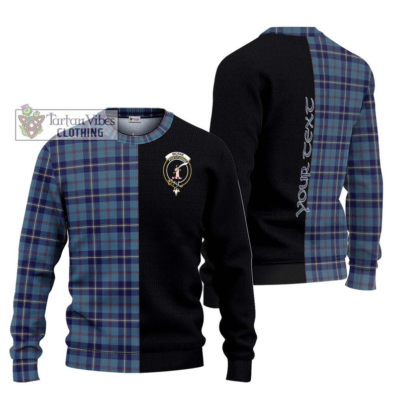 McRae of America Tartan Ugly Sweater with Family Crest and Half Of Me Style